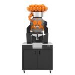 Zumex 08818 Speed Up All-in-One High Capacity Automatic Feed Juicer with Wide Black Podium - 40 Fruits / Minute