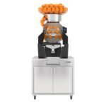 Zumex 08826 Speed S+ Self Service All-in-One High Capacity Automatic Feed Juicer with Wide Mirror Podium - 40 Fruits / Minute