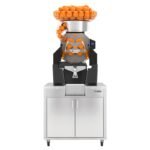 Zumex 08826 Speed S+ Self Service All-in-One High Capacity Automatic Feed Juicer with Wide Mirror Podium - 40 Fruits / Minute