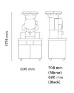 Zumex 08818 Speed Up All-in-One High Capacity Automatic Feed Juicer with Wide Black Podium - 40 Fruits / Minute - Image 7