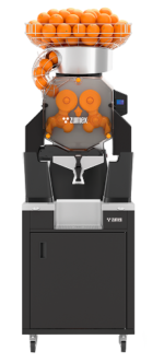 Zumex 09945 Speed Up All-in-One High Capacity Automatic Feed Juicer with Slim Black Podium - 40 Fruits / Minute