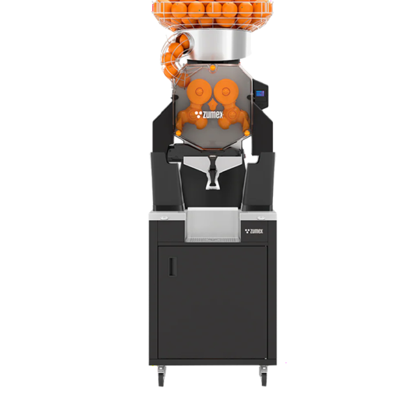 Zumex 09945 Speed Up All-in-One High Capacity Automatic Feed Juicer with Slim Black Podium - 40 Fruits / Minute