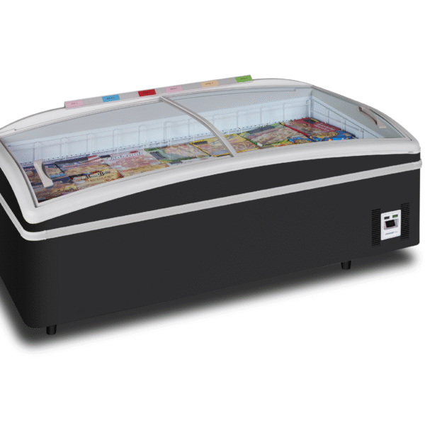 51" Freezer tipe Island Merchandiser Sliding Glass Super Topo