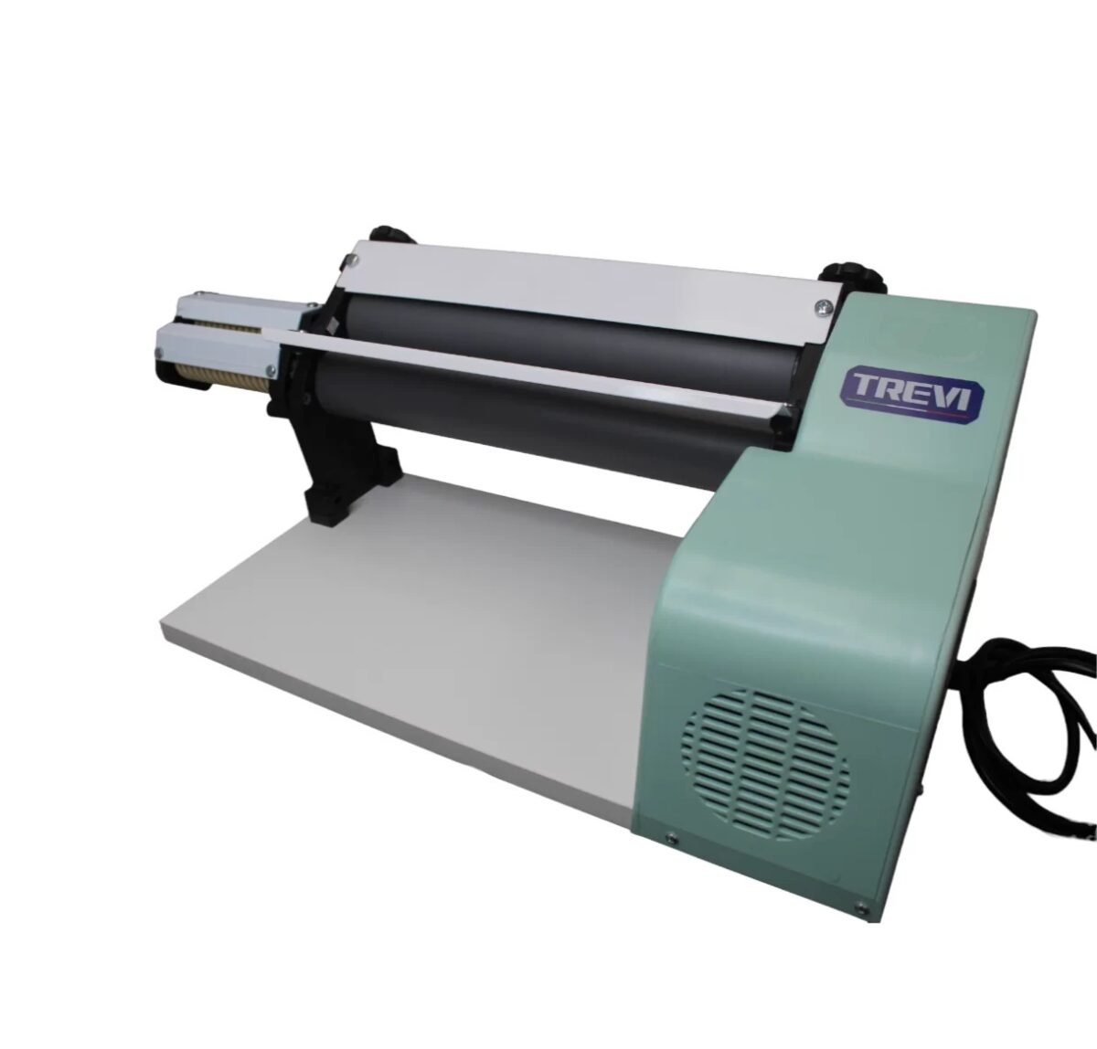 TREVI Dough Sheeter Rolling and Fondant 14½" width cylinder, electric, with dough cutter, non-stick rollers, GREEN - Image 11