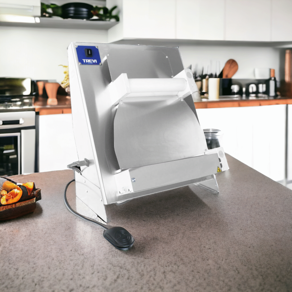 TREVI DRV 420 RP Countertop Two Stage Dough Sheeter 120V 1/2 HP (With pedal Activation) - Image 3